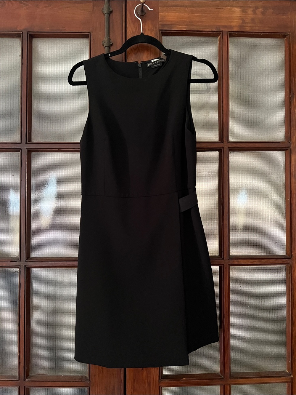 Alice + Olivia Classics Faux Wrap Skirt Dress